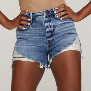 Good American "Bombshell" denim Shorts